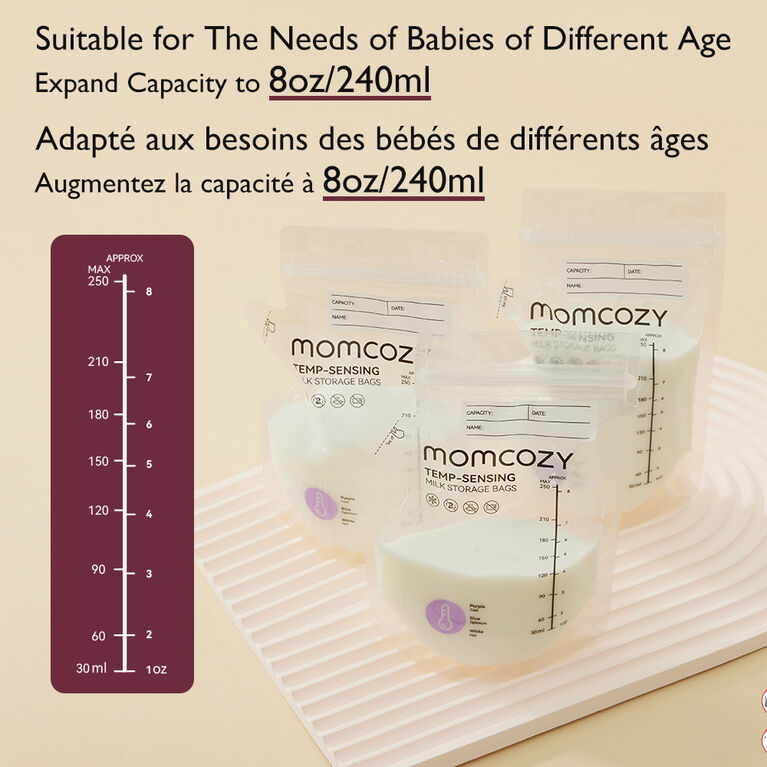 Sacs de conservation avec capteur de température Momcozy – 120 unités